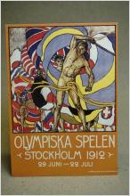 Olympiska spelen 100 år - Vykort med fint stämplat förtryckt frimärke