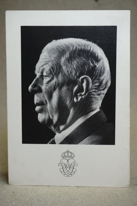 H:M: Konungen 1972 - Gratulationskort  - Vykort med fint stämplat frimärke 