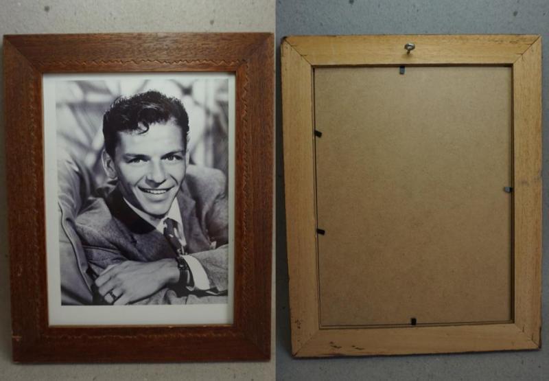 Frank Sinatra äkta foto Äldre inglasad tavla träram 