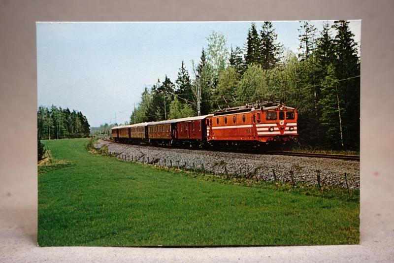 Lok  / Tåg TGOJ Ma 401 utanför vedevåg 1971  ...Fin evenemangstämpel / Ortsstämpel - Växjö 1981