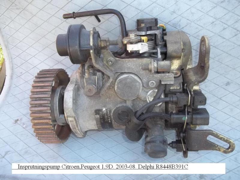  Citroen,Peugeot 1,9D. 2003-08. Insprutningspump. Delphi R8448B391C