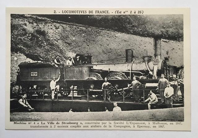 Vykort. Frankrike. Locomotives de France...
