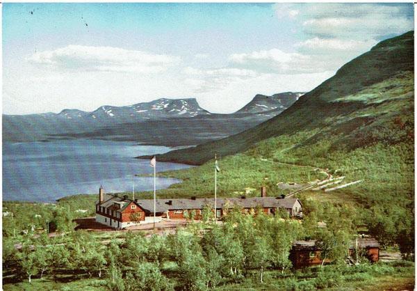 Fjället Björkliden, utsikt mot Nuolja, Torne träsk  och Lapporten.
