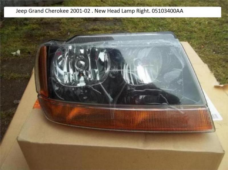 Jeep Grand Cherokee 2001-02 . New Head Lamp Right. 05103400AA