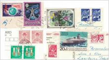 Stämplade frimärken 1970 - talet från Korea, CCCP m.m. se bild