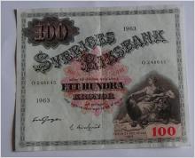 100 kr 1963 O 248645