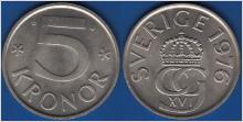 Sverige - 5 krona 1976 bra skick