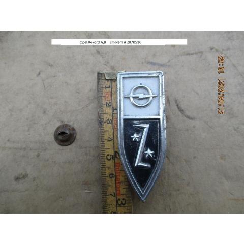 Opel Rekord A,B Emblem # 2870516