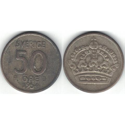 Sverige - 50 öre 1954