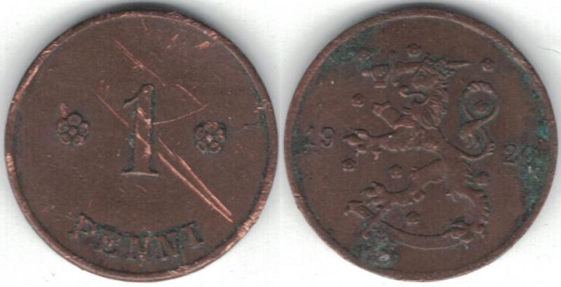 Finland - 1 penni 1920