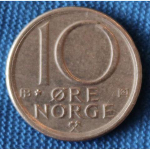 Norge 10 øre 1980