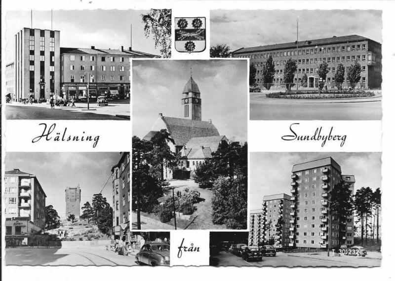 Vykort. Stockholm. Sundbyberg 1950-60 tal. Pressbyrån T 301232