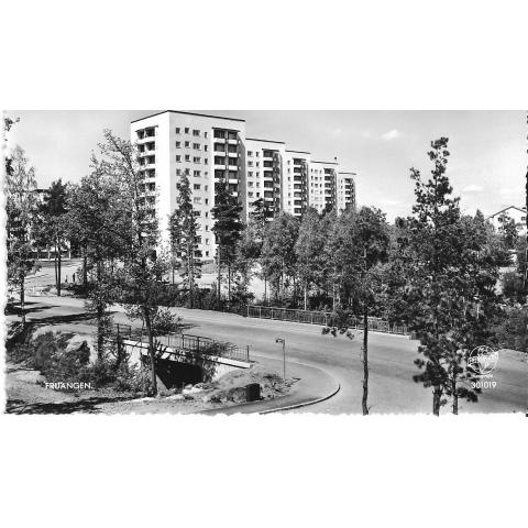 Vykort. Stockholm. Fruängen Med Bron.  PB 301019  1950 -1960.