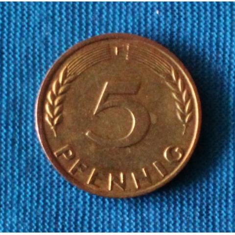 Tyskland 5 pfennig 1971