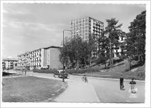 Vykort. Stockholm. Grimsta Bil Barn, Folkskola 1950-60 tal. Pressbyrå. 301007, 301009