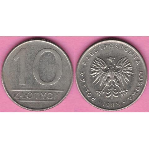 Polen - 10 zlotych 1988