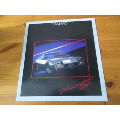 16 - sidig Försäljningsbroschyr Chevrolet Camaro 1984