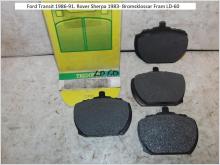 Ford Transit 1986-91. Rover Sherpa 1983- Bromsklossar Fram LD-60