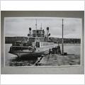 F�rja II med gammal bil - Fillan sundsvall och Alvik Aln�n - 1940-talet Pressbyr�kort 