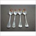 4 stycken Dessertskedar - Franska Liljan - Nysilver