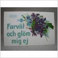 Gammalt Brefkort - Farv�l och gl�m mig ej