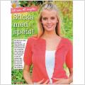 Sticka tr�ja med med knappar och p�f�gelm�nster S - XL  
