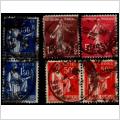 Några frimärken från Frankrike