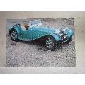 Jaguar SS 100 1937 England Oskrivet äldre fint vykort