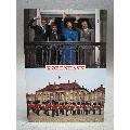Drottning Margrete II med Familj Danmark Oskrivet äldre vykort