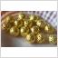15 filigri pärlor guldfärgade 8 mm