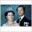  Vykort. Kungligt Carl XVI Gustaf, Drottning Silvia,  ULTRA kort..