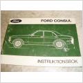 Instruktionsbok. Ford Consul 1973 ( 64 sidor Svenska )