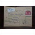 Frimärke  på adresskort - stämplat 1963 - Skara - Sunne 