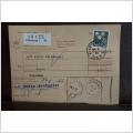 Frimärke på adresskort - stämplat 1963 - Göteborg 1 M - Sunne