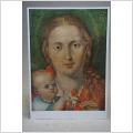 Madonnan med barnet Albrecht Dürer Oskrivet äldre vykort av konst