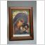 Tavla bild av ikon Maria med Barnet i fin träram