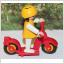 Playmobil barn flicka med hjälm sparkcykel 