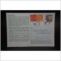 Gammalt Poststämplat  adresskort med  frimärken från 1964 - Lysvik