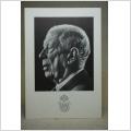H.M. Konung Gustaf VI Adolf - skrivet vykort Gratulationskort på 90-års-dagen - 1972