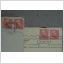 2 Brev med 4 frimärken från 1949 Karlstad och Mellerud