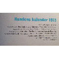 Hundens kalender 1973 Ingrid Af Trolle 80 sidor