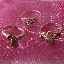 TRE NÄTTARE SILVERRINGAR