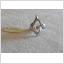 Silverfärgad ring i nickelfri vitmetall, S/M eller L, ny i originalförpackningen