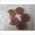 5 Stora ljusbeige / ljusbruna blanka knappar 28 mm