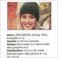 Stickmönster mössa.