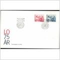 FDC 26/4 1973 LO 75 år *VINJETT 1*