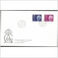 FDC 24/10 1973 Gustaf VI Adolf 1882-1973 *VINJETT 1*