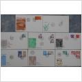 8 st olika FDC 1975-1976 med vinjetter