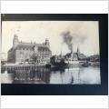 S/S Öresund liggande i Malmö med Posthuset 1914