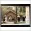 Gammalt kort med folkdräkter 1903 Skansen "Hornborgastugan"